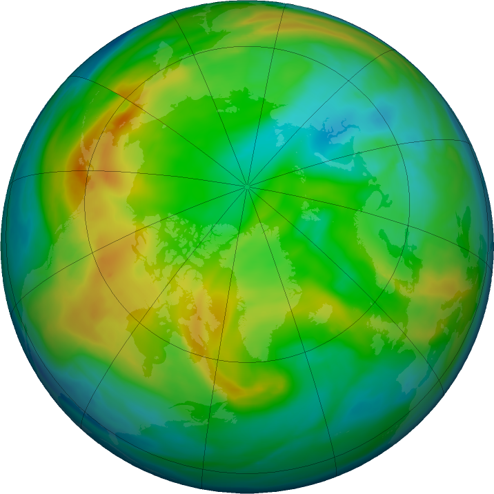 Arctic ozone map for 10 December 2021